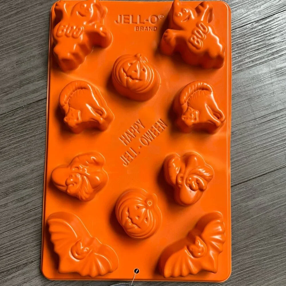 NWT Vintage 1998 Jell-O Brand Halloween Molds Jello Shot Spooky Pumpkin